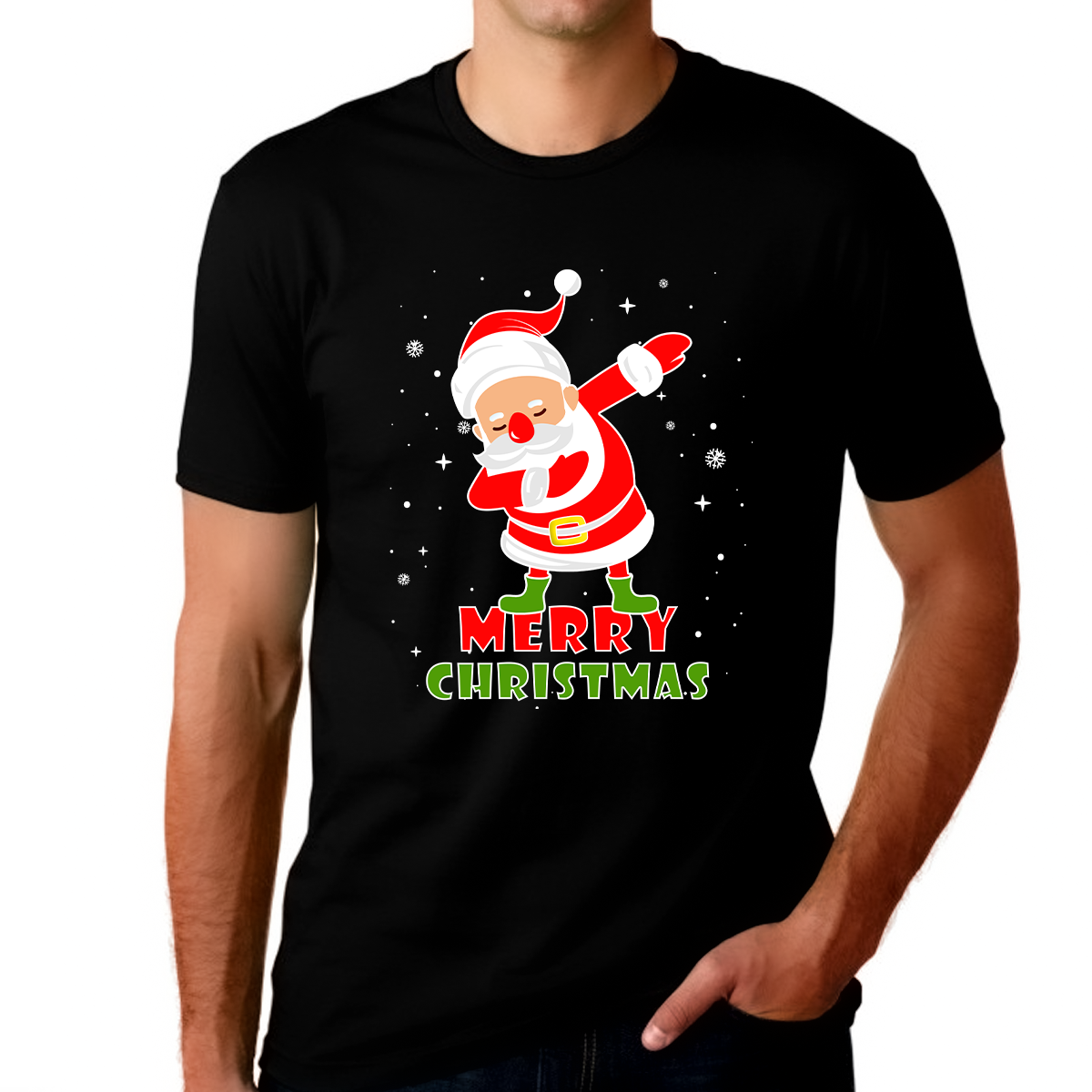 Fire Fit Designs Funny Christmas Shirts for Men Christmas Outfits for Men Merry Christmas Pajamas Shirt
