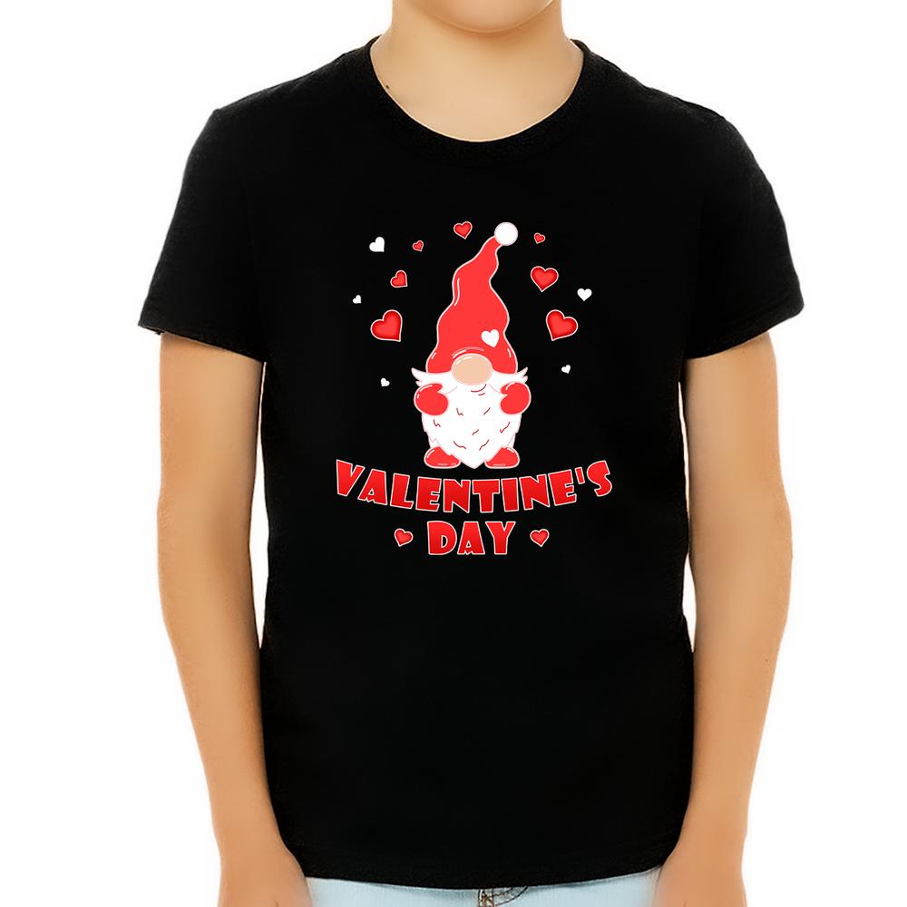 Fire Fit Designs Boys Valentines Day Shirt Kids Gnome Valentine's Day Shirt for Boys Valentines Day Gifts for Boys