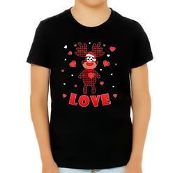 Fire Fit Designs Boys Valentines Day Shirt Boys Kids Plaid Valentine's Day Shirts for Boys Valentines Day Gifts for Boys