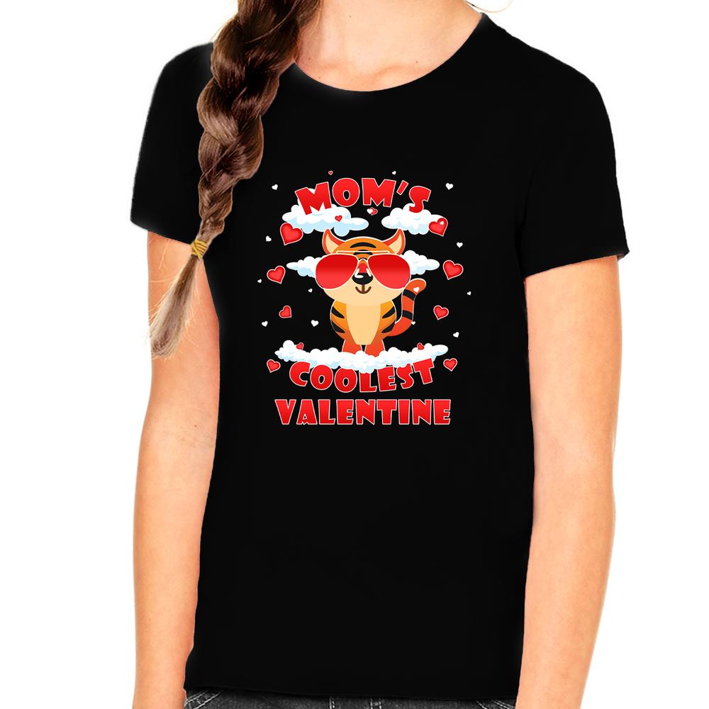 Fire Fit Designs Cute Girls Valentines Day Shirt Funny Girls Valentine's Day Graphic T Shirt Valentines Day Gifts for Kids