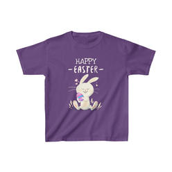 Fire Fit Designs Purple Boys Easter Shirt Easter Shirts Funny Bunny Shirt Easter Shirts for Boys