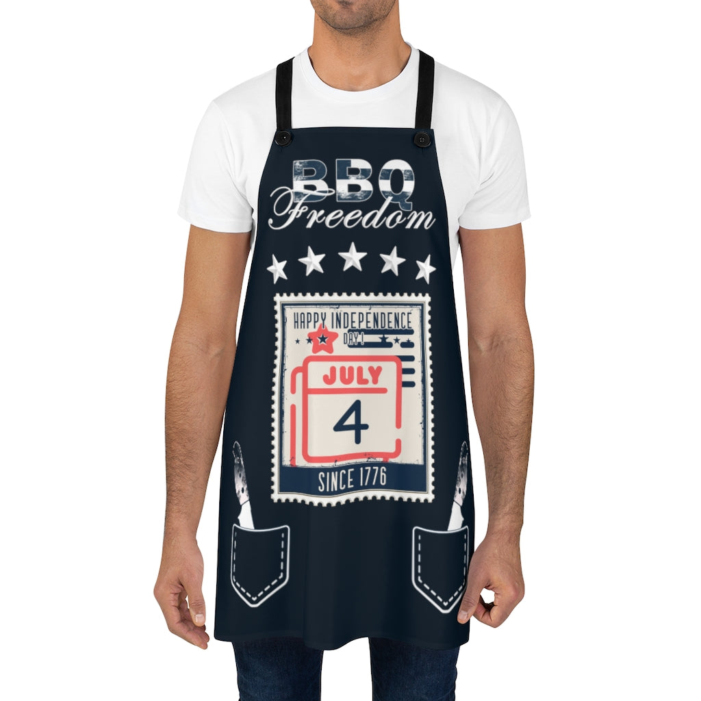 Fire Fit Designs 4th of July BBQ Aprons for Men & Women Patriotic BBQ Apron Grilling Gifts for Men USA Chef Apron