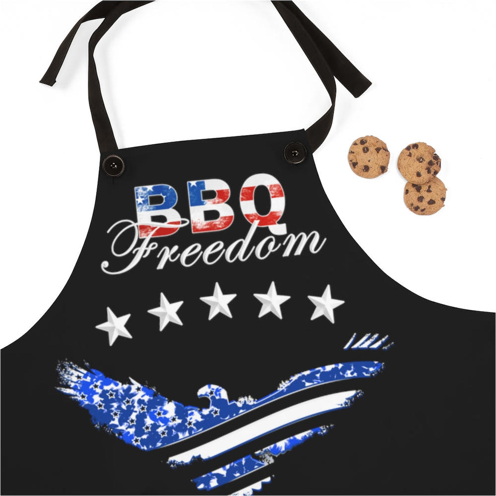 Fire Fit Designs 4th of July BBQ Aprons for Women & Men Patriotic Grilling Gifts for Men American BBQ Apron USA Chef Apron