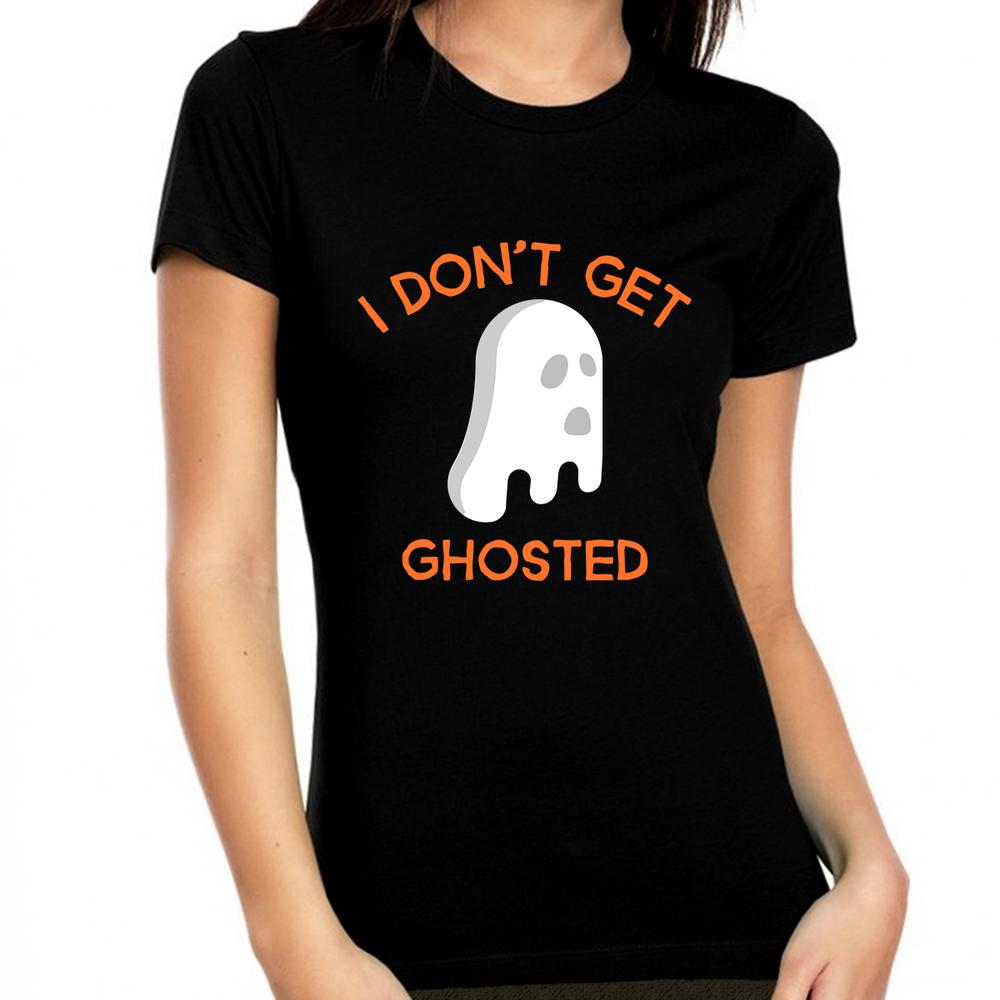Fire Fit Designs Funny Ghost Shirt Halloween Shirt for Women Ghost Halloween Tshirts Women Halloween Costumes for Women