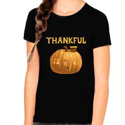 Fire Fit Designs Thanksgiving Shirts for Girls Thanksgiving Outfit Thanksgiving Clothes for Girls Cute Kids Pumpkin Shirt