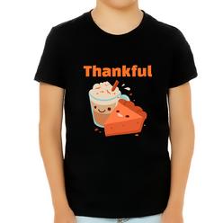 Fire Fit Designs Boys Thanksgiving Shirt Fall Coffee Shirt Thankful Shirts for Kids Fall Shirt Thanksgiving Shirts for Kids