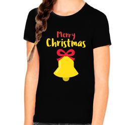 Fire Fit Designs Girls Jingle Bell Kids Christmas Shirt Funny Christmas Pajamas for Girls Cute Christmas Clothes for Girls