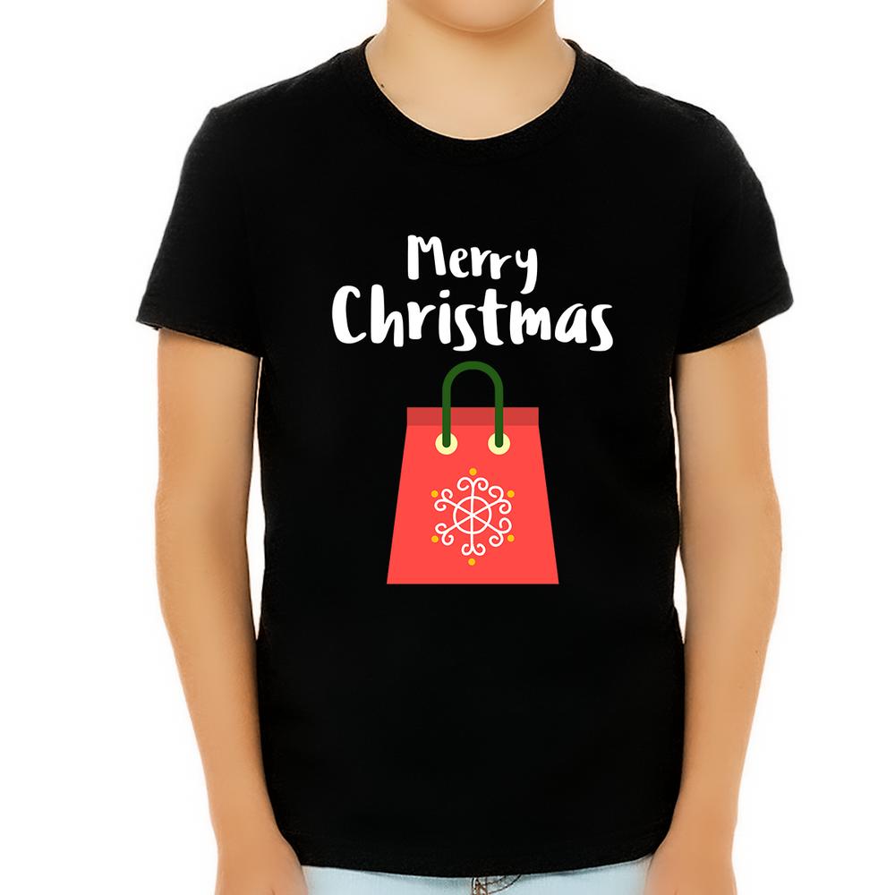 Fire Fit Designs Christmas Shopping Boys Christmas Shirt Cute Christmas TShirts for Boys Christmas Gift Kids Christmas PJs