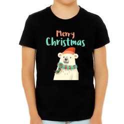 Fire Fit Designs Cute Polar Bear Boys Christmas Tshirts Cute Kids Christmas Pajamas for Boys Christmas T Shirts for Boys