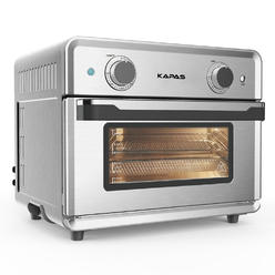 Kapas Smart Air Fryer Oven, 1800 W Stainless Steel 26.4 QT Super Big Capacity Toaster Oven with Practical Accessories