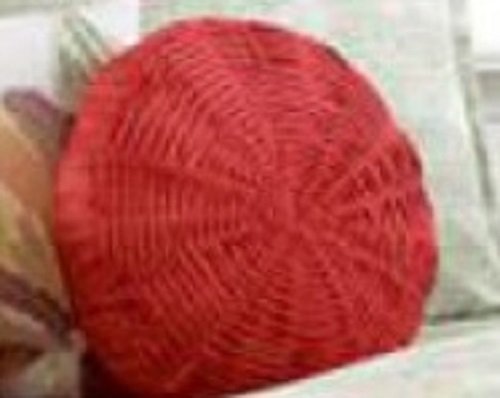 Style Co Bedding Flores Elipse 16 Round Decorative Bedding Flores Elipse 16 Round Decorative Pillow Red