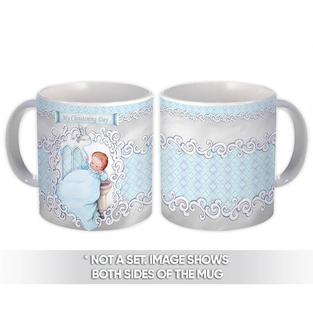 xpgifts My Christening Day Boy Gift Mug Catholic Religious Baptism