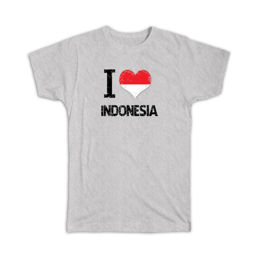 Download xpgifts I Love Indonesia : Gift T-Shirt Heart Flag Country ...