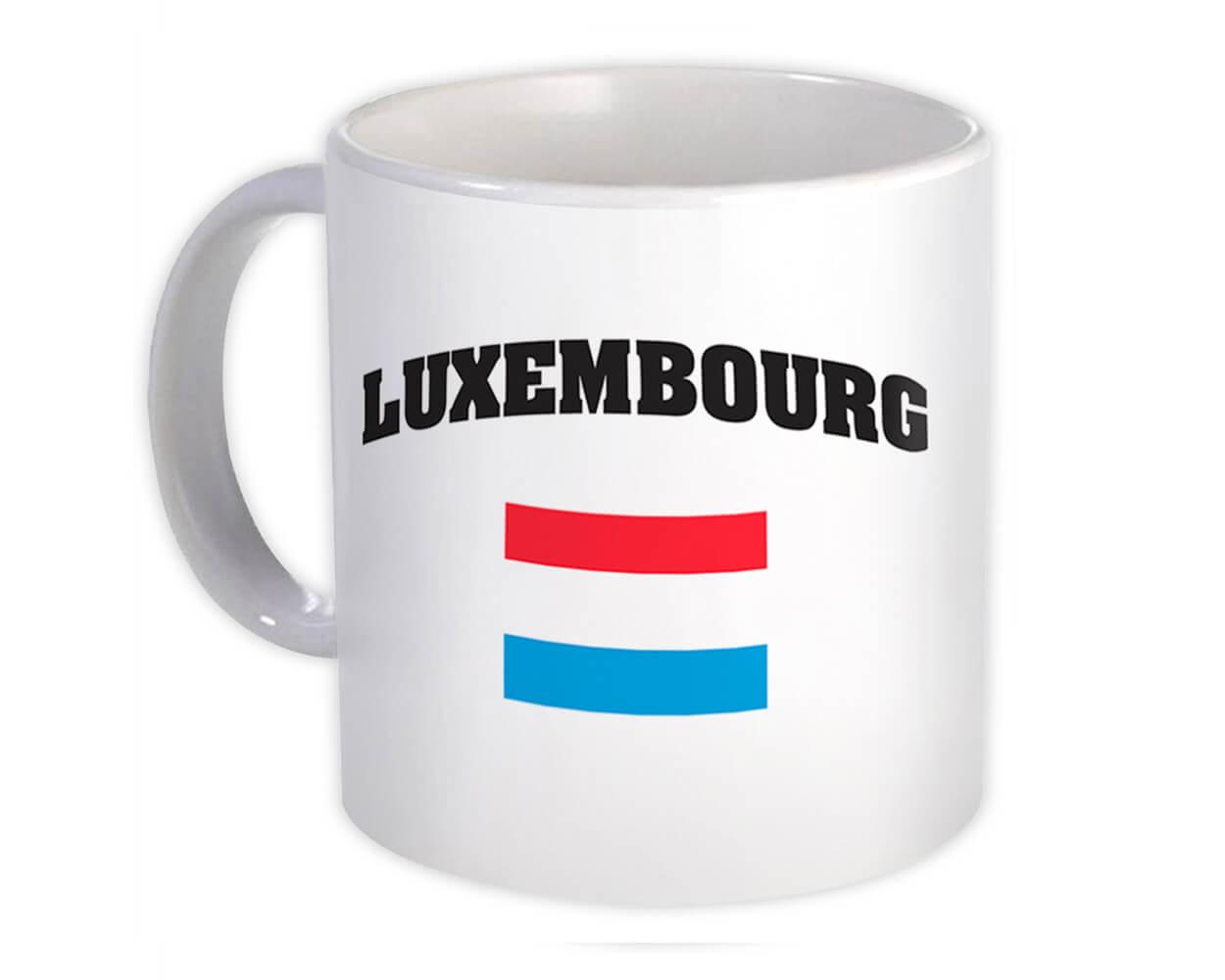 xpgifts Luxembourg Gift Mug Flag Chest Luxembourger Expat Country