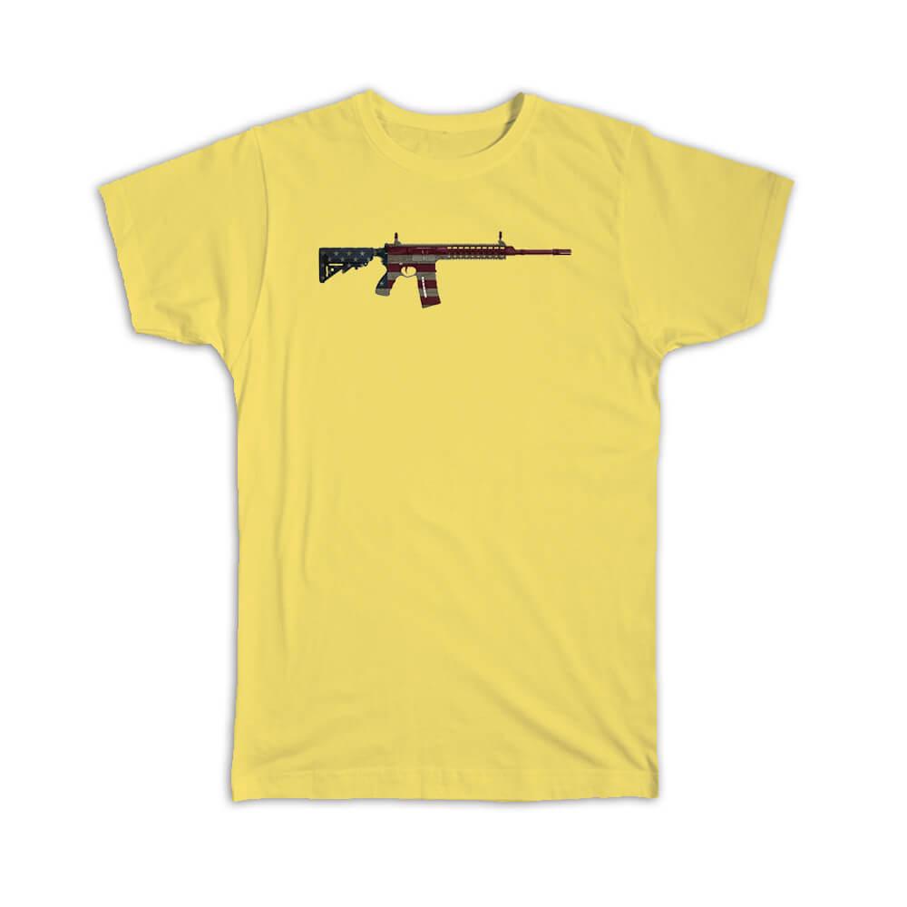 xpgifts Rifle American Flag : Gift T-Shirt 2nd Amendment United States NRA AR15