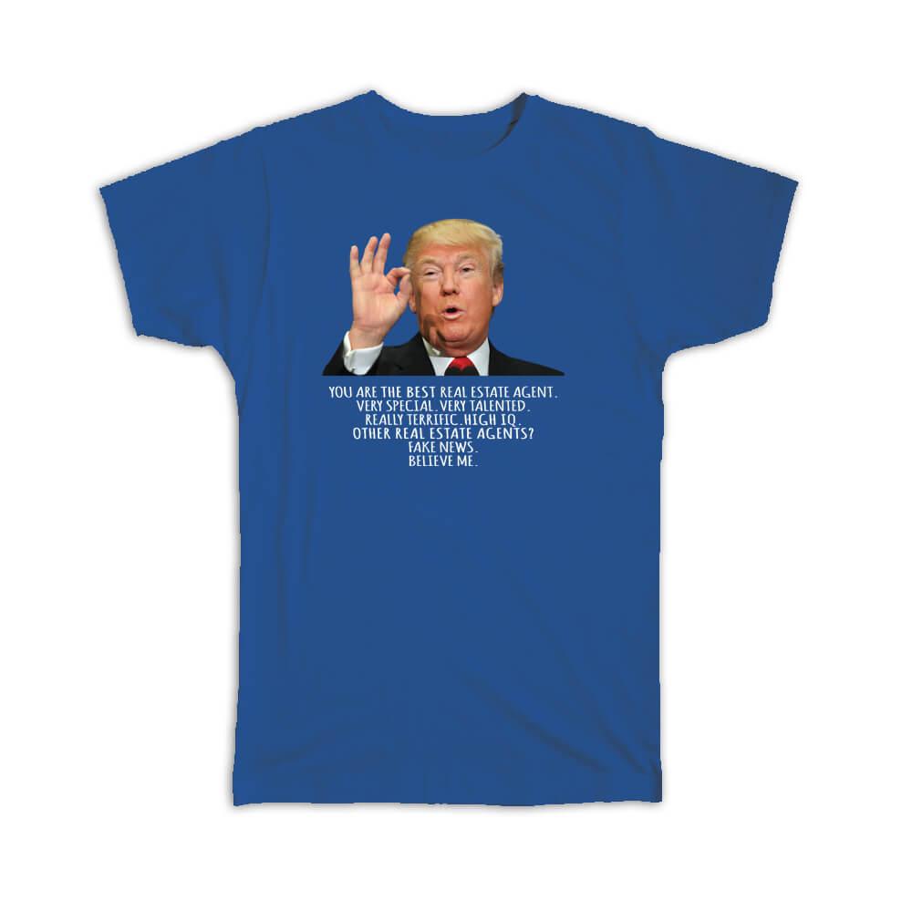 xpgifts REAL ESTATE AGENT Funny President : Gift T-Shirt Best REALTOR  Birthday Christmas