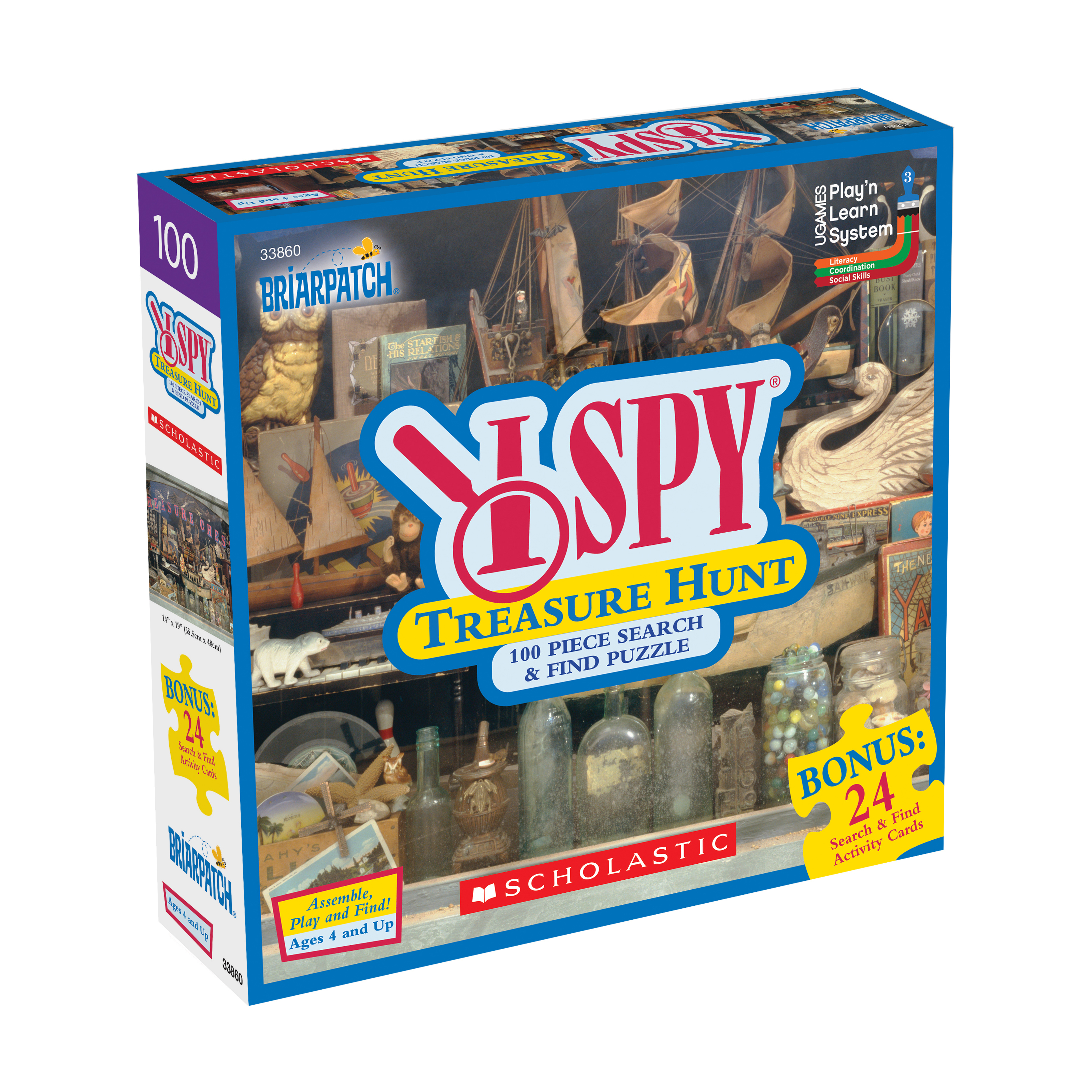 briarpatch | i spy treasure hunt 100 piece jigsaw puzzle for 1 or more players, ages 5+