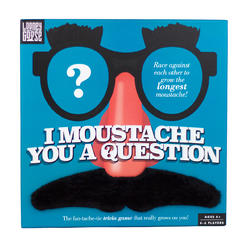 professor puzzle i moustache you a question - party game/game of trivia - the ultimate facial hair face-off trivia quiz game 