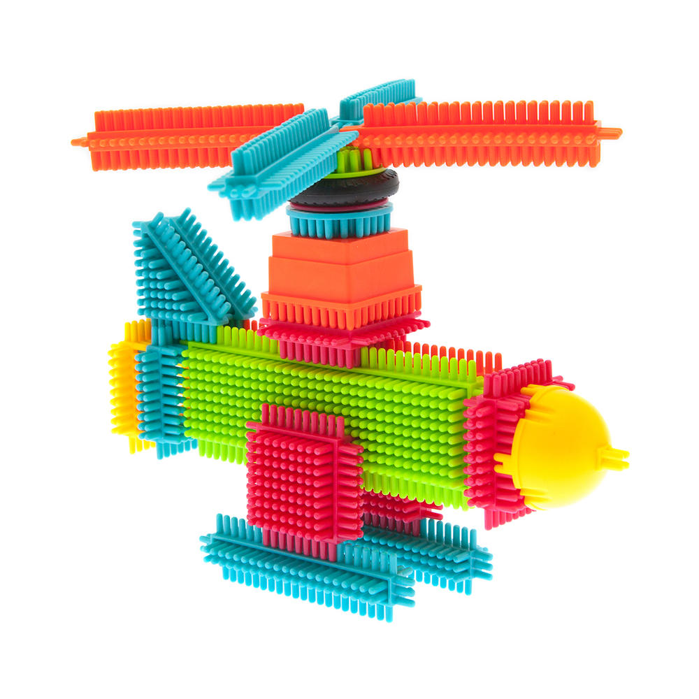 PicassoTiles Bristle Shape 3D Building Block: 120 Pcs
