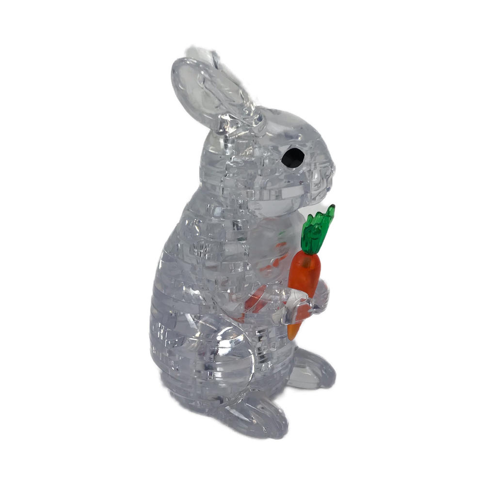 Bepuzzled 3D Crystal Puzzle - Rabbit (White): 43 Pcs