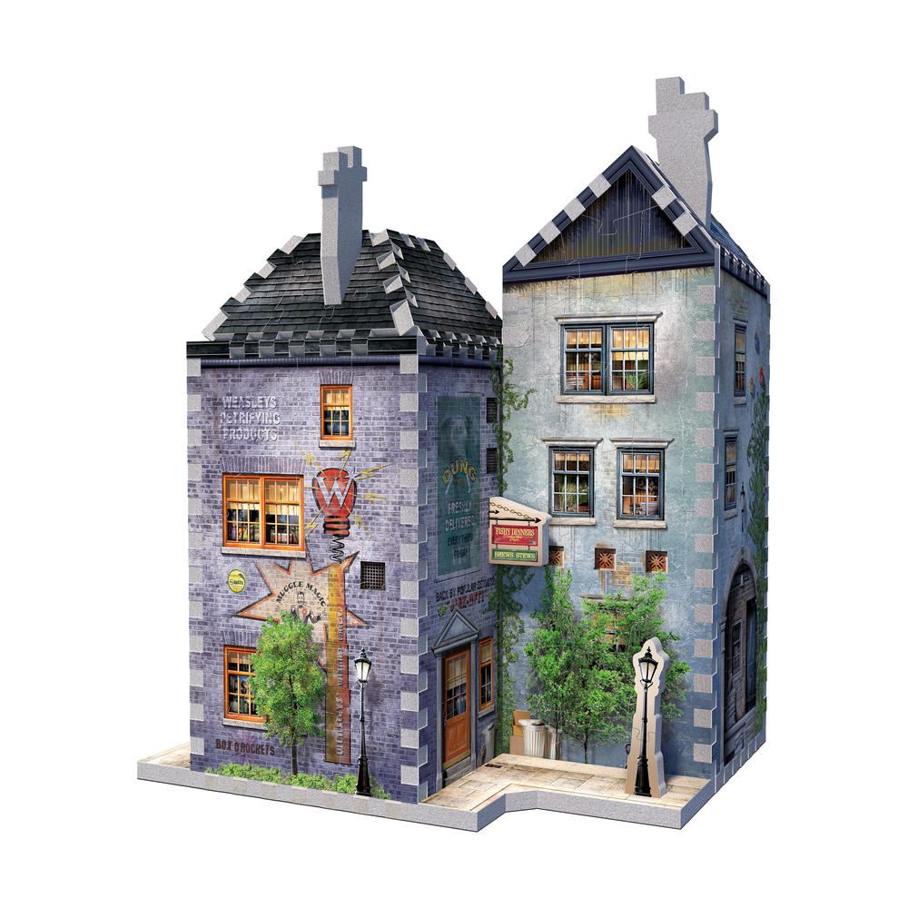 Wrebbit Puzzles Harry Potter Diagon Alley Collection - Weasleys' Wizard Wheezes & Daily Prophet 3D Puzzle: 285 Pcs