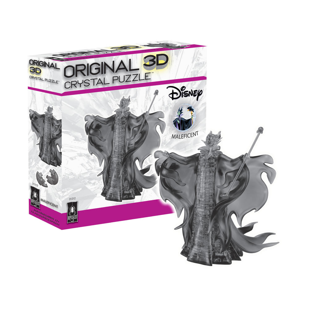 Bepuzzled 3D Crystal Puzzle - Disney Maleficent (Black): 74 Pcs