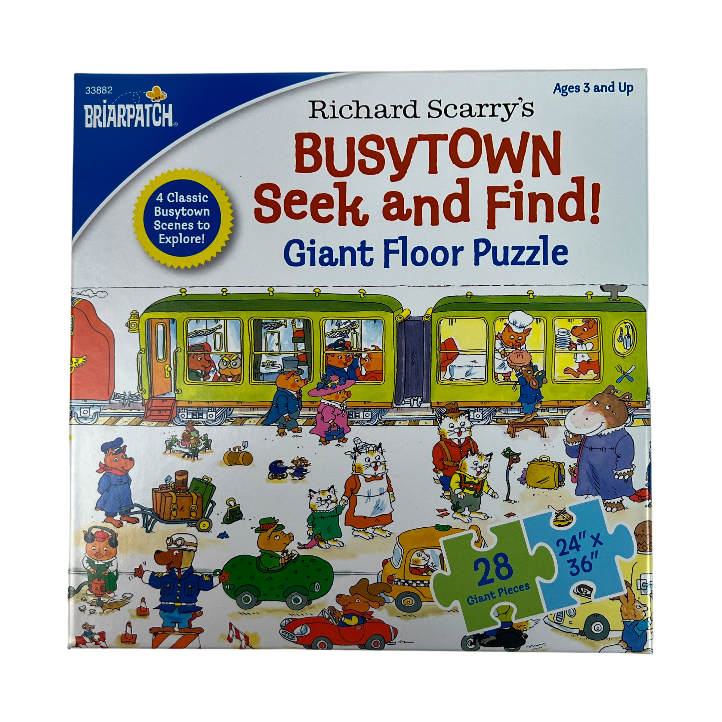 Briarpatch Richard Scarry's Busytown Seek and Find! Giant Floor Puzzle: 28 Pcs