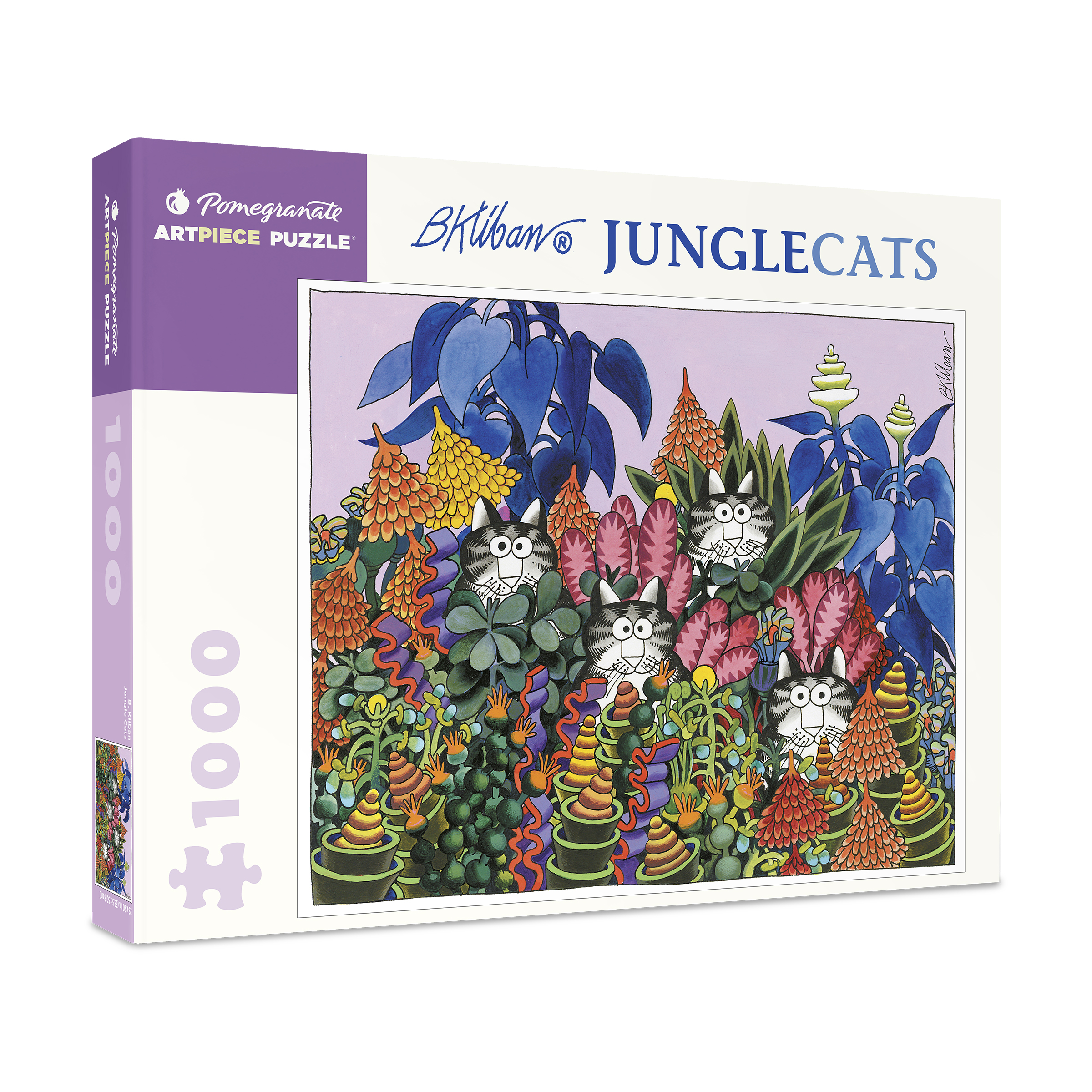 Pomegranate Communications, Inc. B. Kliban - Jungle Cats Puzzle: 1000 Pcs