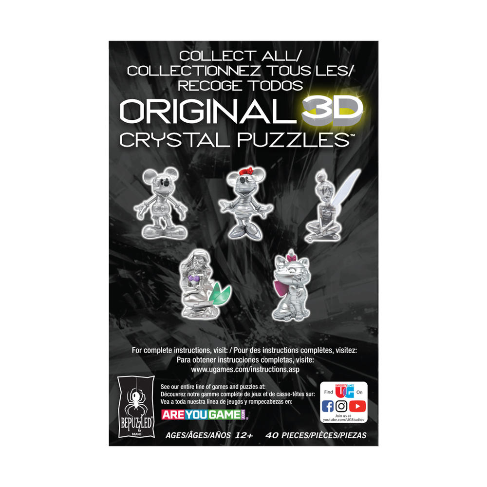 Bepuzzled 3D Crystal Puzzle - Disney 100 Platinum Edition - Marie: 45 Pcs
