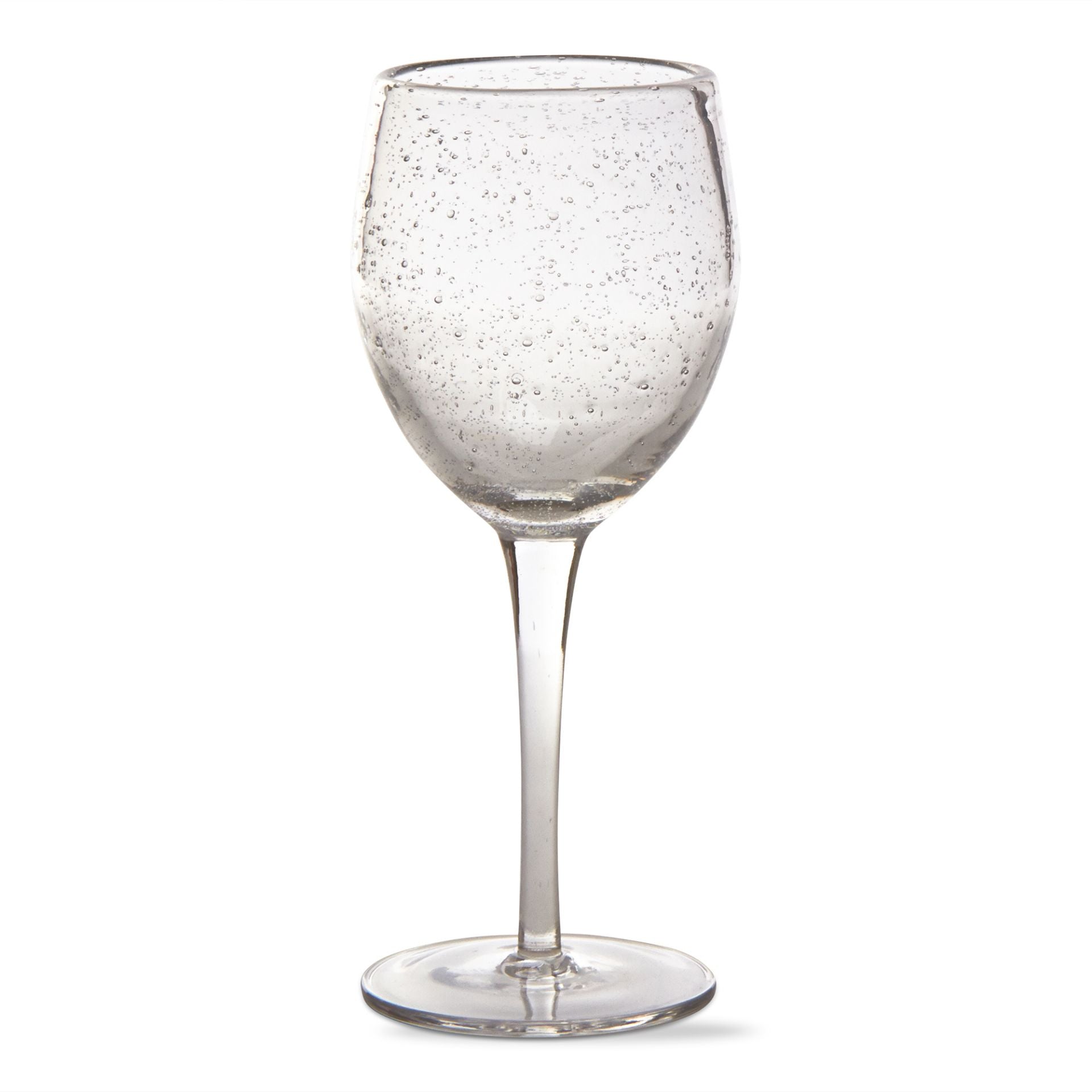 Tag Bubble Glass Tall Wine Drinking Glass 15 ounce, Clear / Each