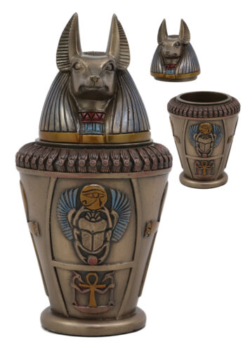 Ebros Gift Egyptian Gods And Deities Duamutef Canopic Jar Statue 5.75"H Four Sons Of Horus