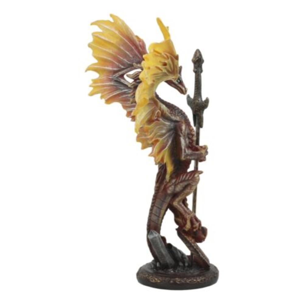 Ebros Gift Ebros Flame Blade Ruth Thompson Dragon Statue with Dragon Letter Opener Blade 11.75" Tall Dragon Blade Series Collection
