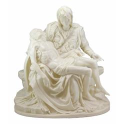 Ebros Gift Large Michelangelo Vatican Reproduction of La Pieta Statue 18.25" Tall Decorative Figurine in Marblelike Finish...