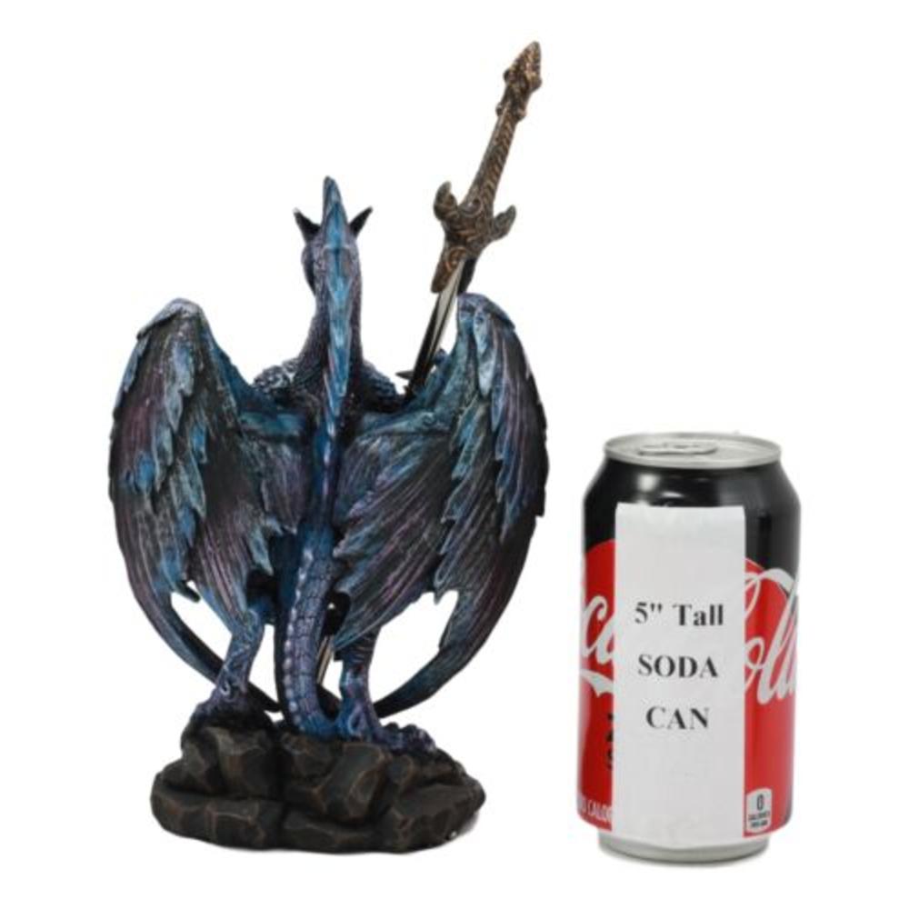 Ebros Gift Ebros Nether Blade Ruth Thompson Dragon Statue with Dragon Letter Opener Blade 9.5" Tall Dragon Blade Series Collection...