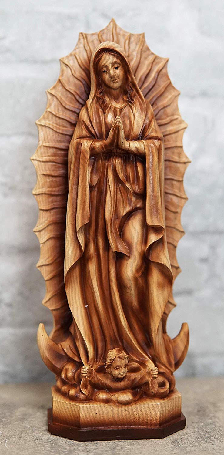 Ebros Gift Ebros Our Lady of Guadalupe Statue Catholic Inspirational Decor 11.75" Tall