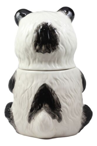 Ebros Gift Ebros The Kung Fu Dragon Warrior Giant Panda Ceramic Cookie Jar 9.5"Tall Collectible Kitchen Hosting Dining Accessory Cute...