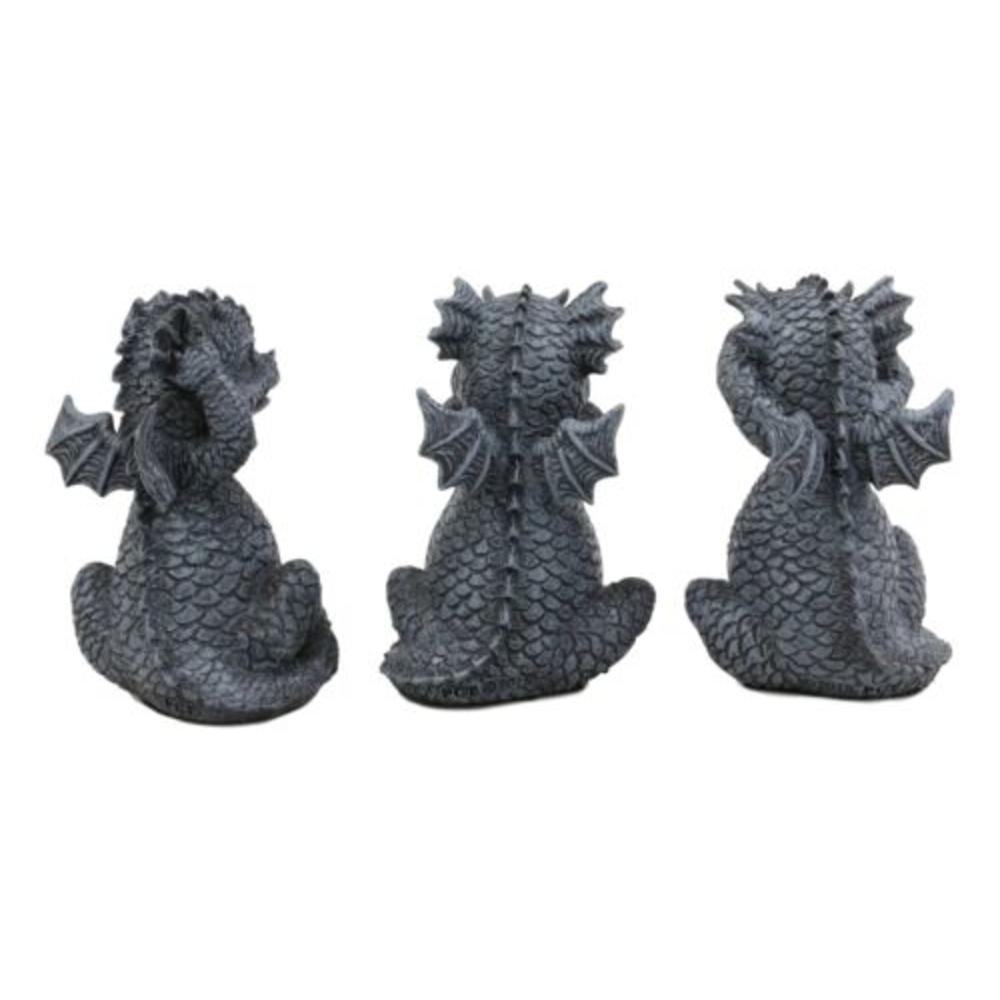 Ebros Gift Whimsical Dragon Hatchlings See Hear Speak No Evil Baby Dragons Statue Set Of 3