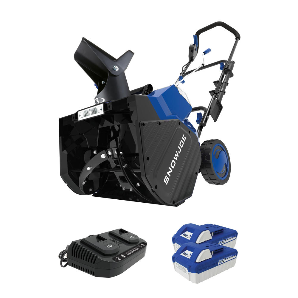 Snow Joe 48-Volt IONMAX Cordless Snow Blower Kit | 18-Inch | W/ 2 x 4.0-Ah Batteries and Charger