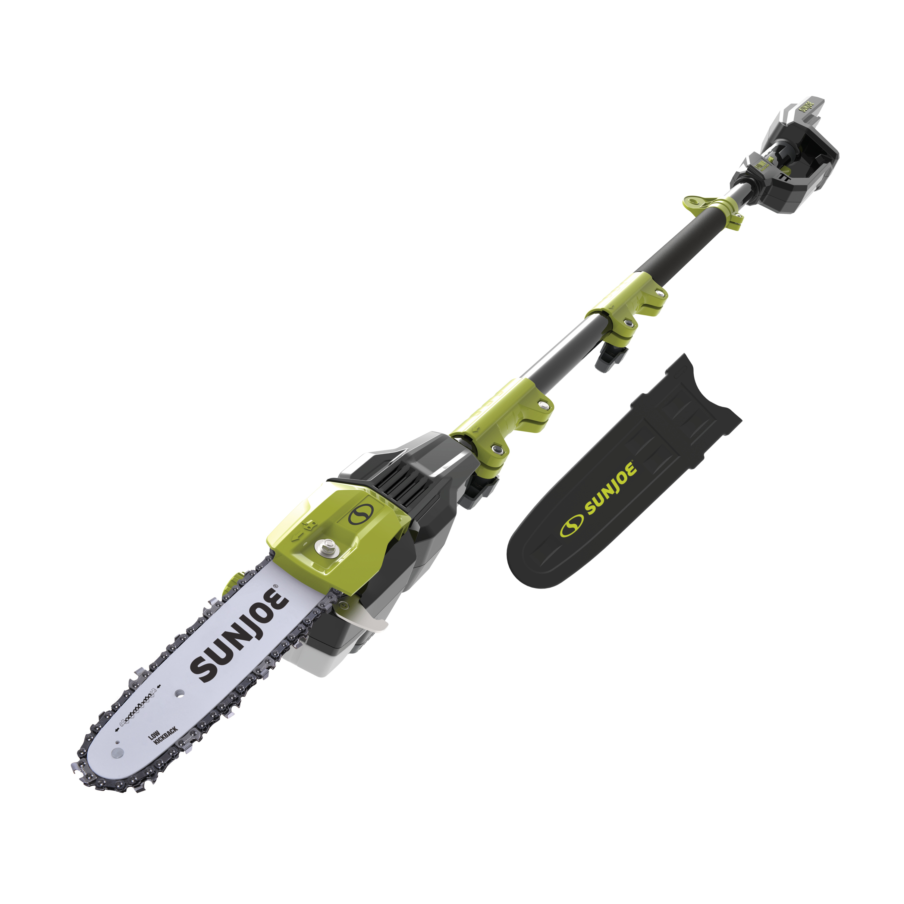Sun Joe iON100V-10PS-CT 100-Volt iONPRO Cordless Modular Pole Chain Saw | 10-Inch | Tool Only