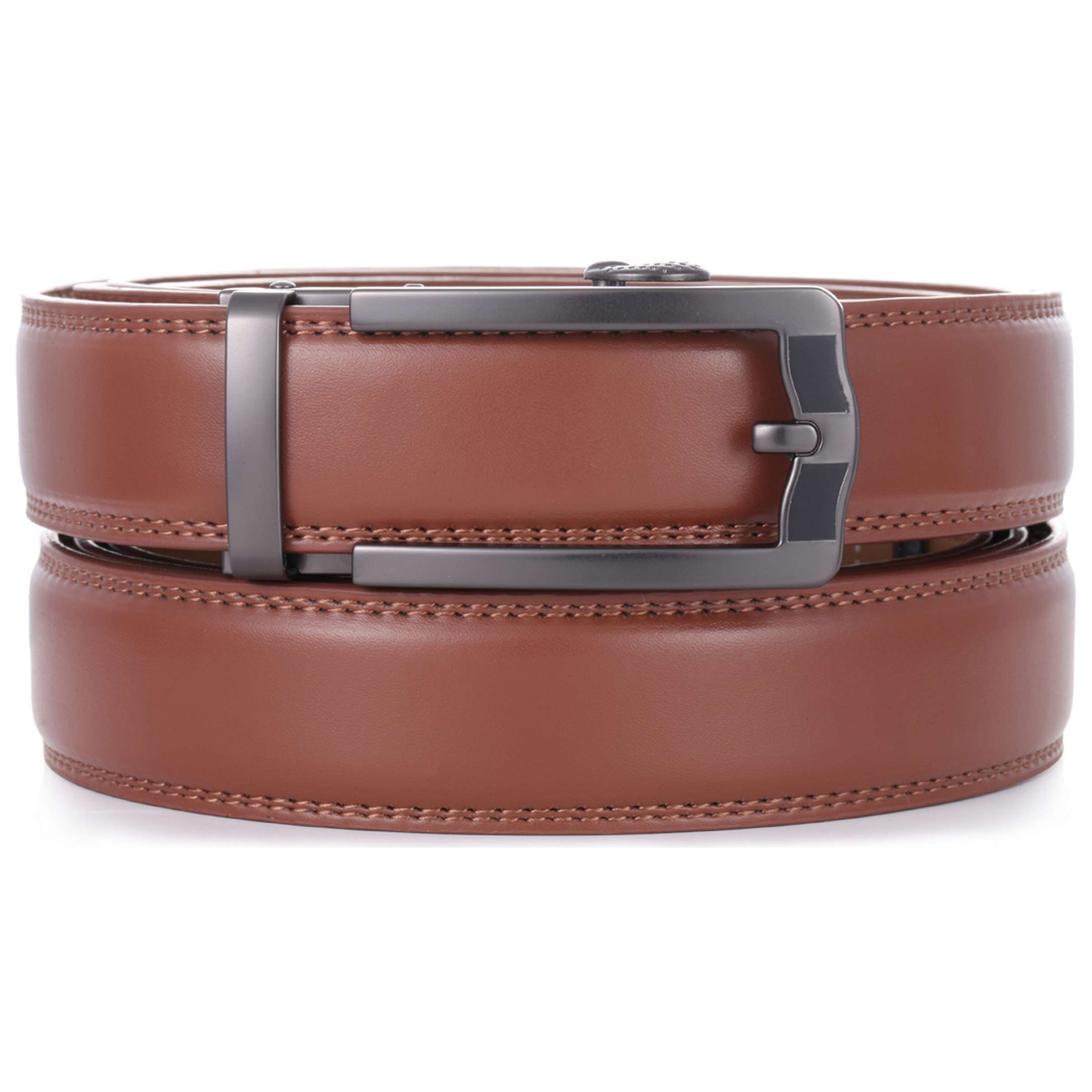 chinese dress ladies Mio Marino Mens Belt - Simple Adjustable Buckle with Genuine Leather -  Modern Dress Ratchet Belts for Men - 2 Pack - Diagonal Weave - Deep  Charcoal & Burnt Umber main image 0