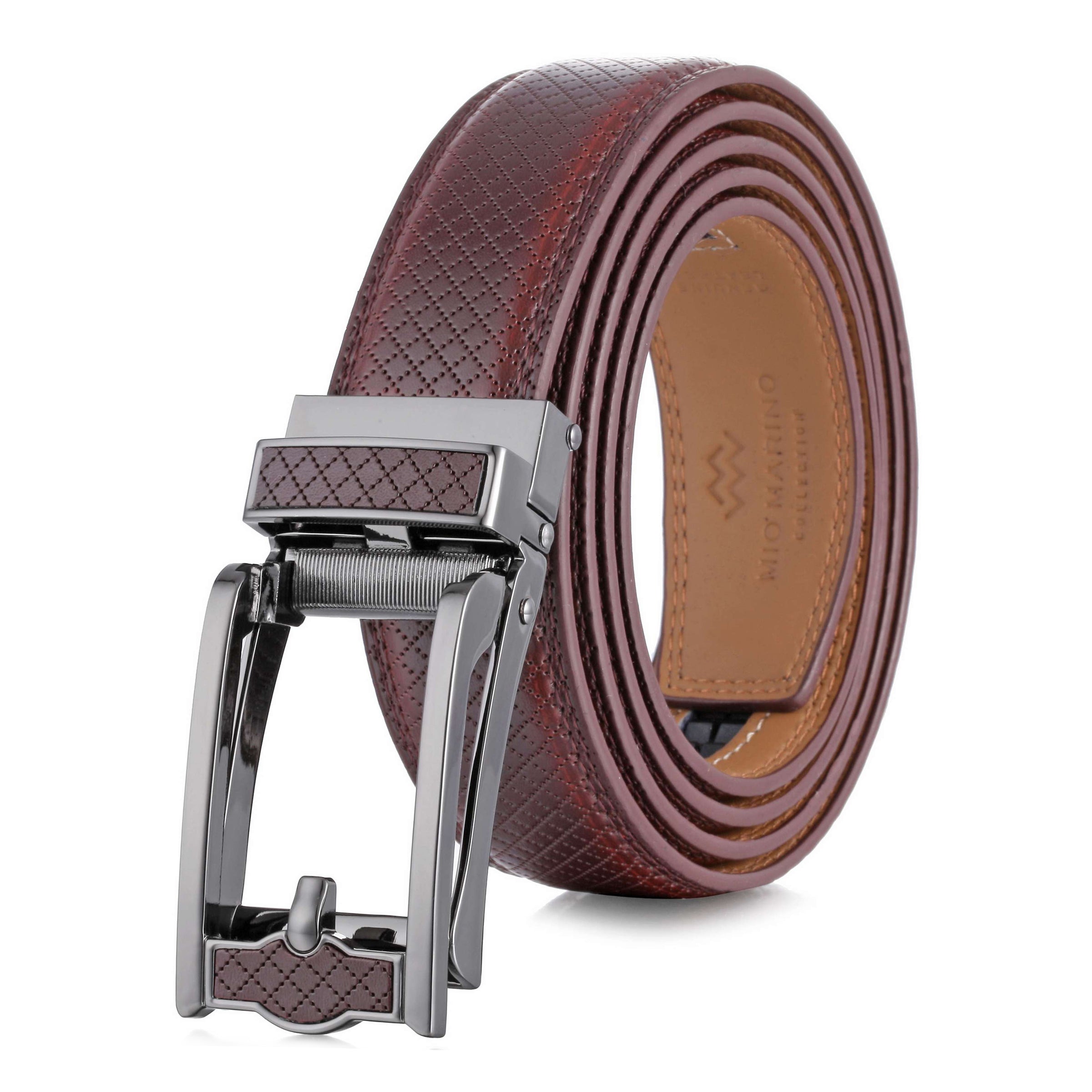 Mio Marino Monolith Ratchet Belt, Red