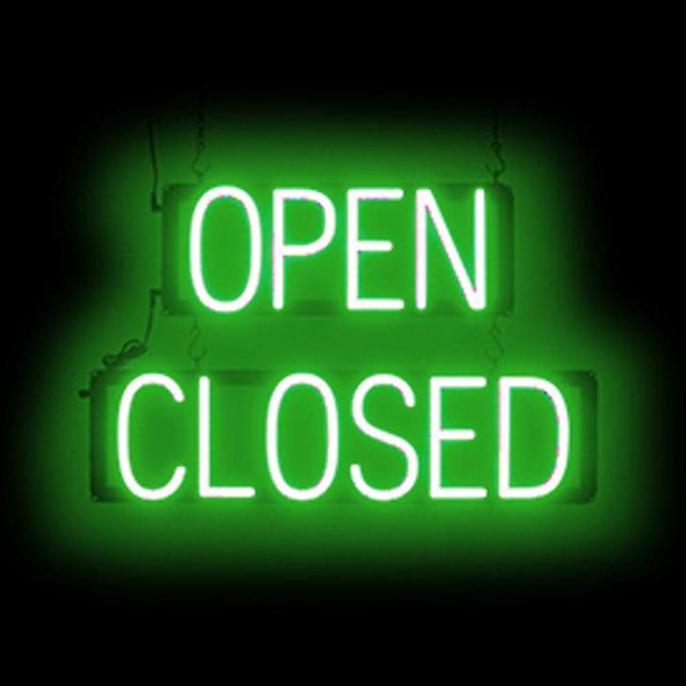 SpellBrite Ultra-Bright OPEN CLOSED Sign Neon-LED Sign (Neon look, LED performance)