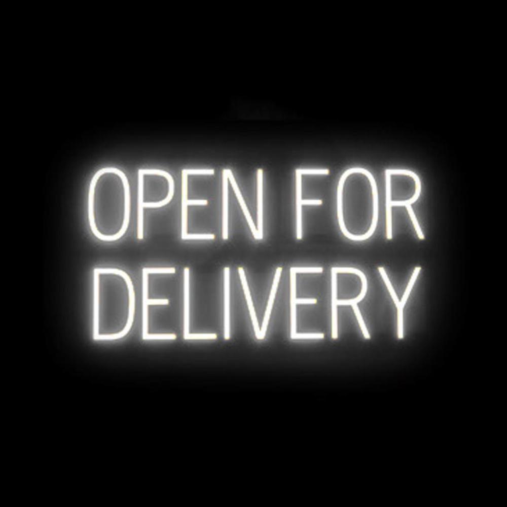 SpellBrite Ultra-Bright Open for Delivery Neon-LED Sign (Neon look, LED performance)
