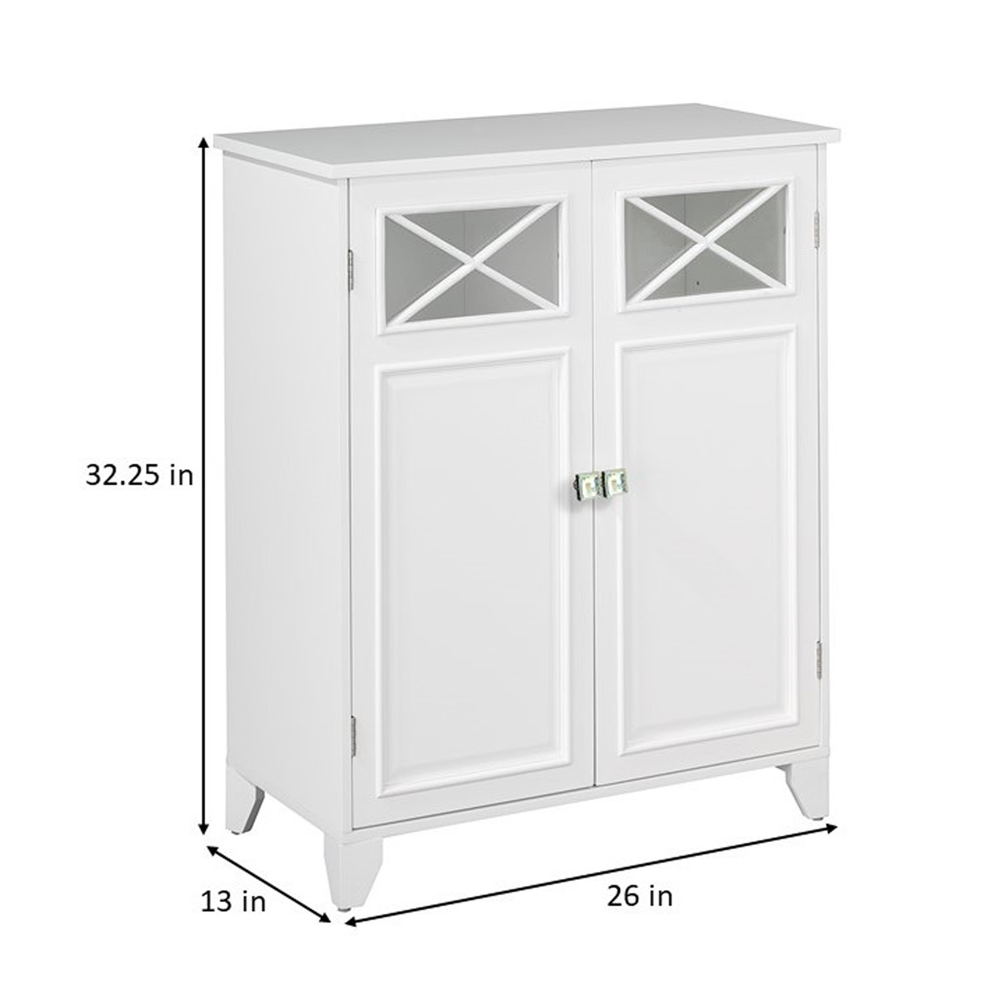 Teamson Home Dawson Two-Door Freestanding Floor Cabinet