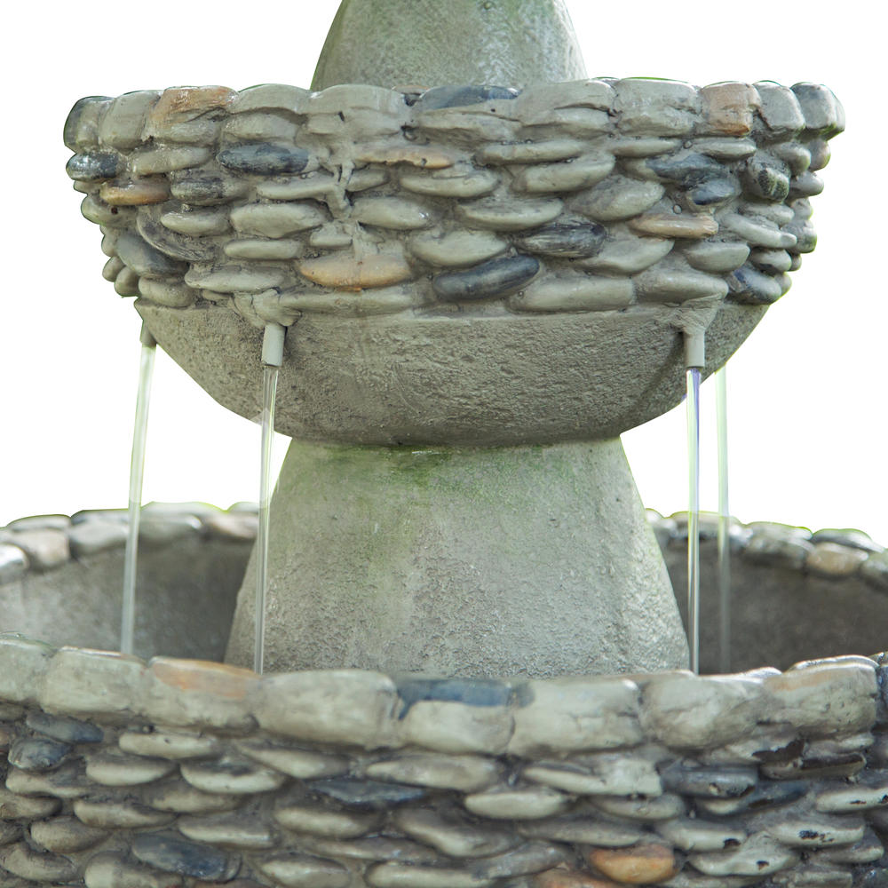 Teamson Home 36.5" 3-Tier Pedestal Water Fountain