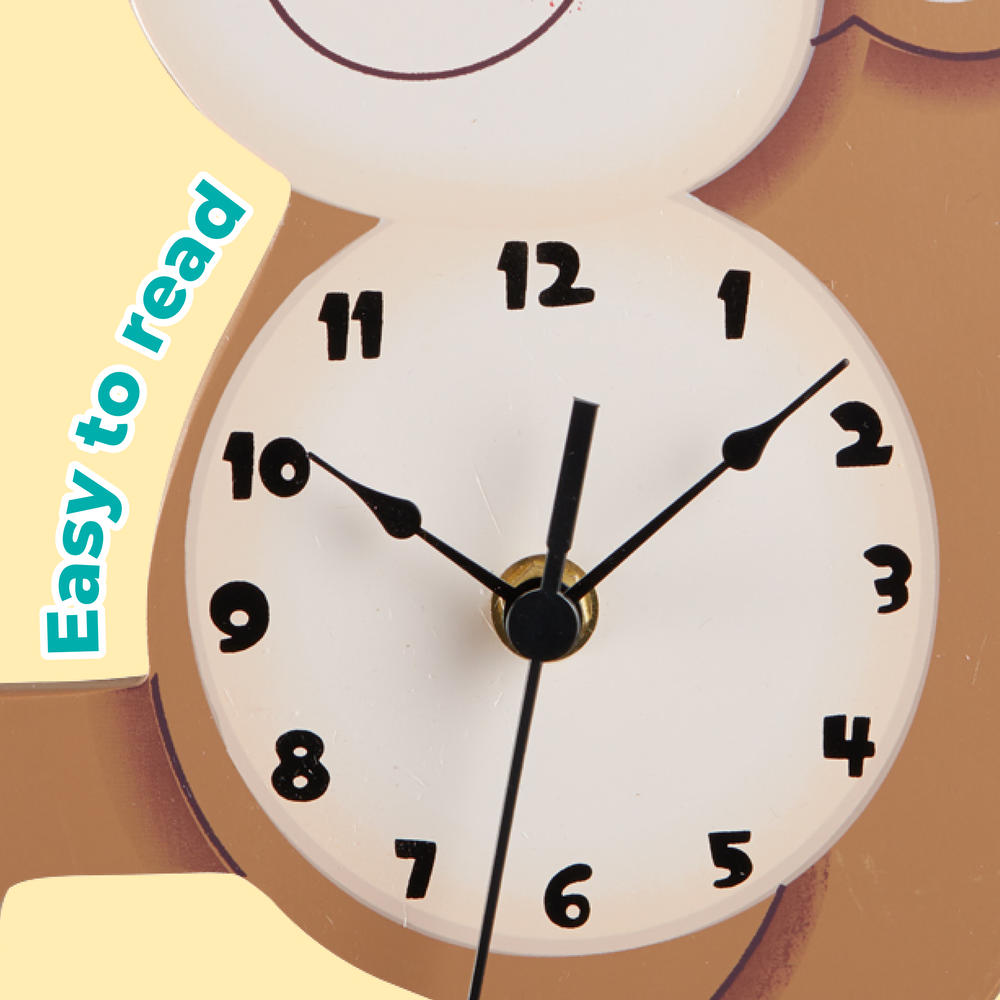 Fantasy Fields Kids Monkey Wall Clock Animal Themed Sunny Safari by Fantasy Fields TD-0081AR