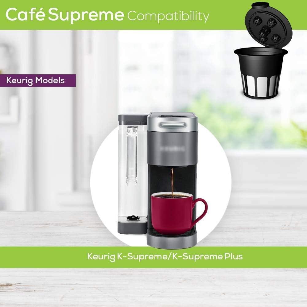 Perfect Pod Cafe Supreme & EZ-Scoop Bundle Starter Bundle | Reusable Single Serve Coffee Filter and Scoop