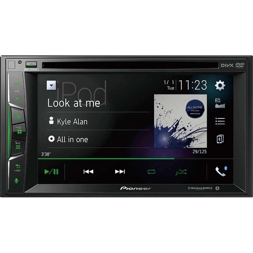 Pioneer AVH1550 6.2 inch Amazon Alexa, Apple CarPlay&#0153;, Bluetooth&#0174;, SiriusXM-Ready&#0153; Multimedia DVD Rec