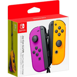 Nintendo Joy-Con (L/R) Wireless Controllers for Nintendo Switch - Neon Purple/Neon Orange