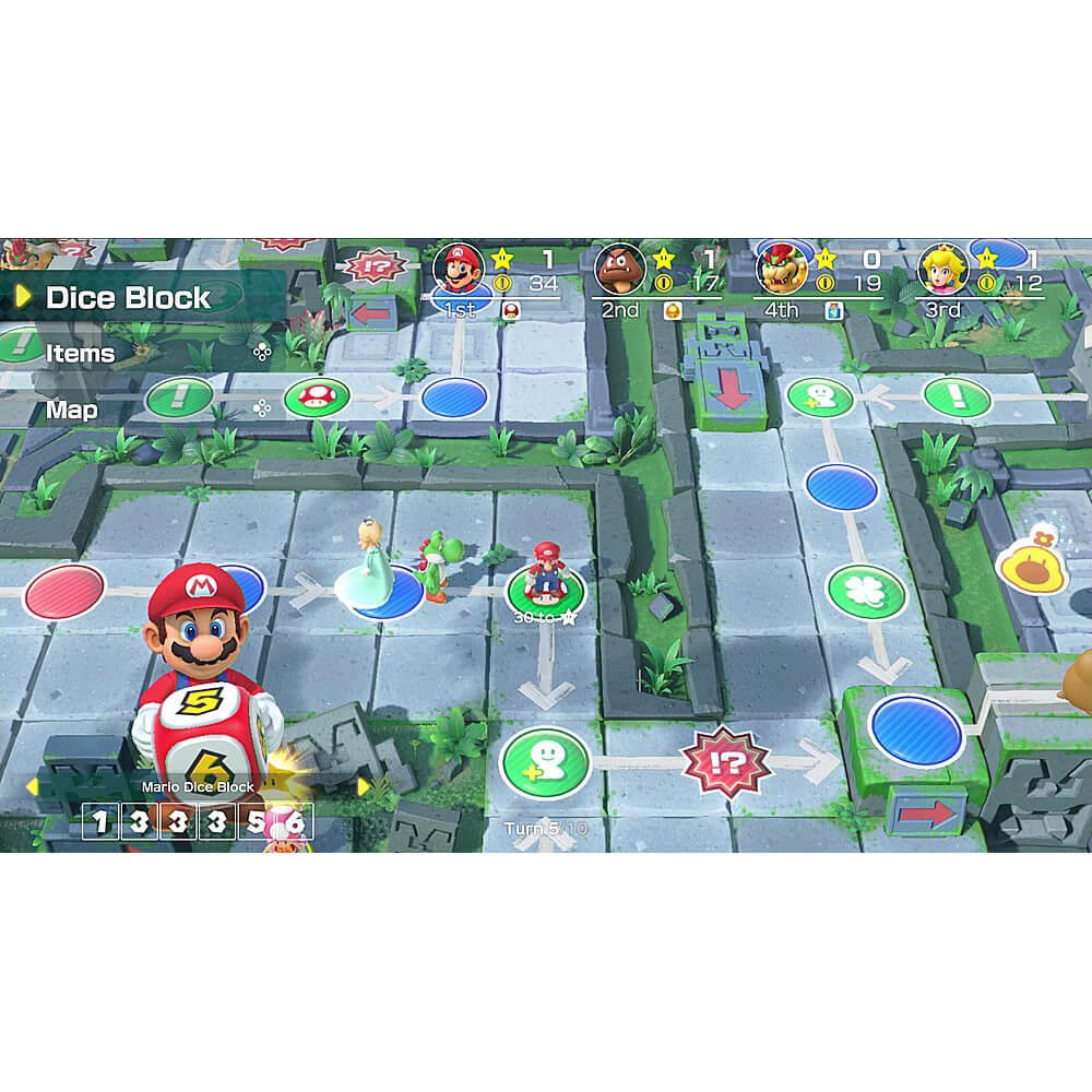 Nintendo NSWJOYRBMARP Joy-Con Red/Blue Controllers - Super Mario Party Digital Edition Bundle